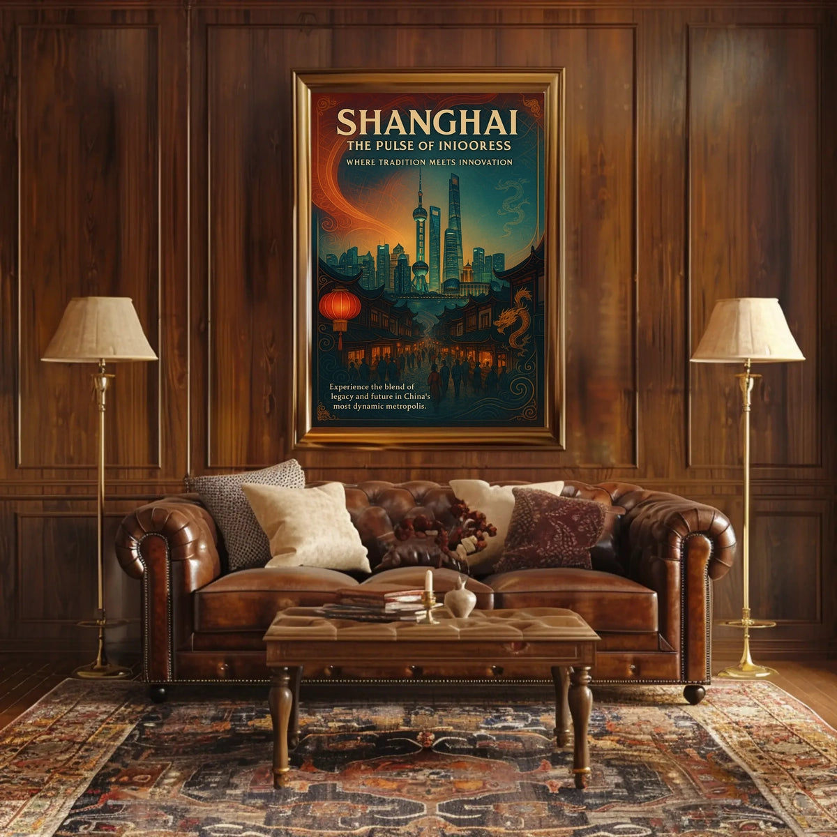 Shanghai The Pulse of Progress Poster