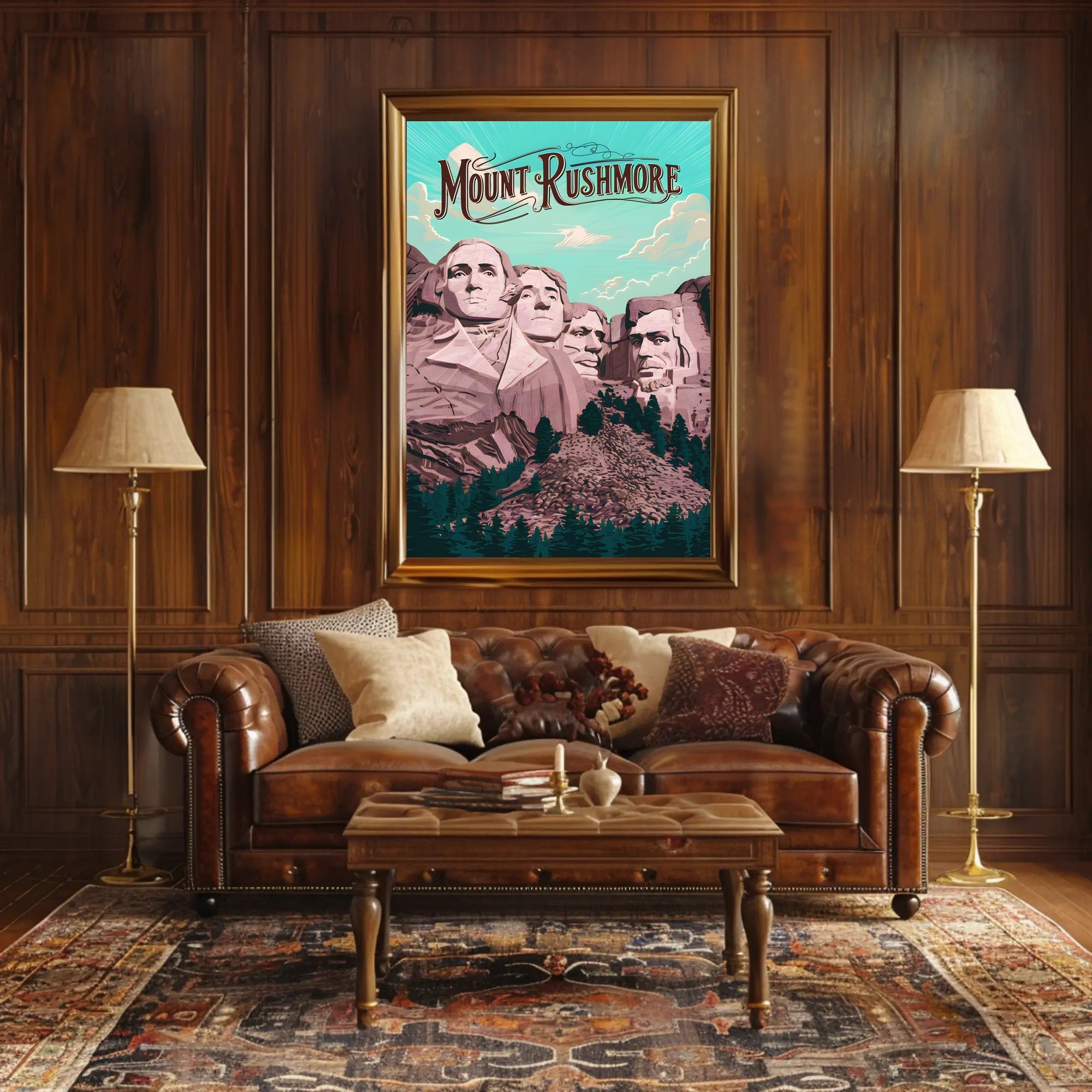 Majestic Mount Rushmore Poster
