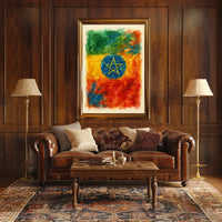 Ethiopian Flag Art Poster