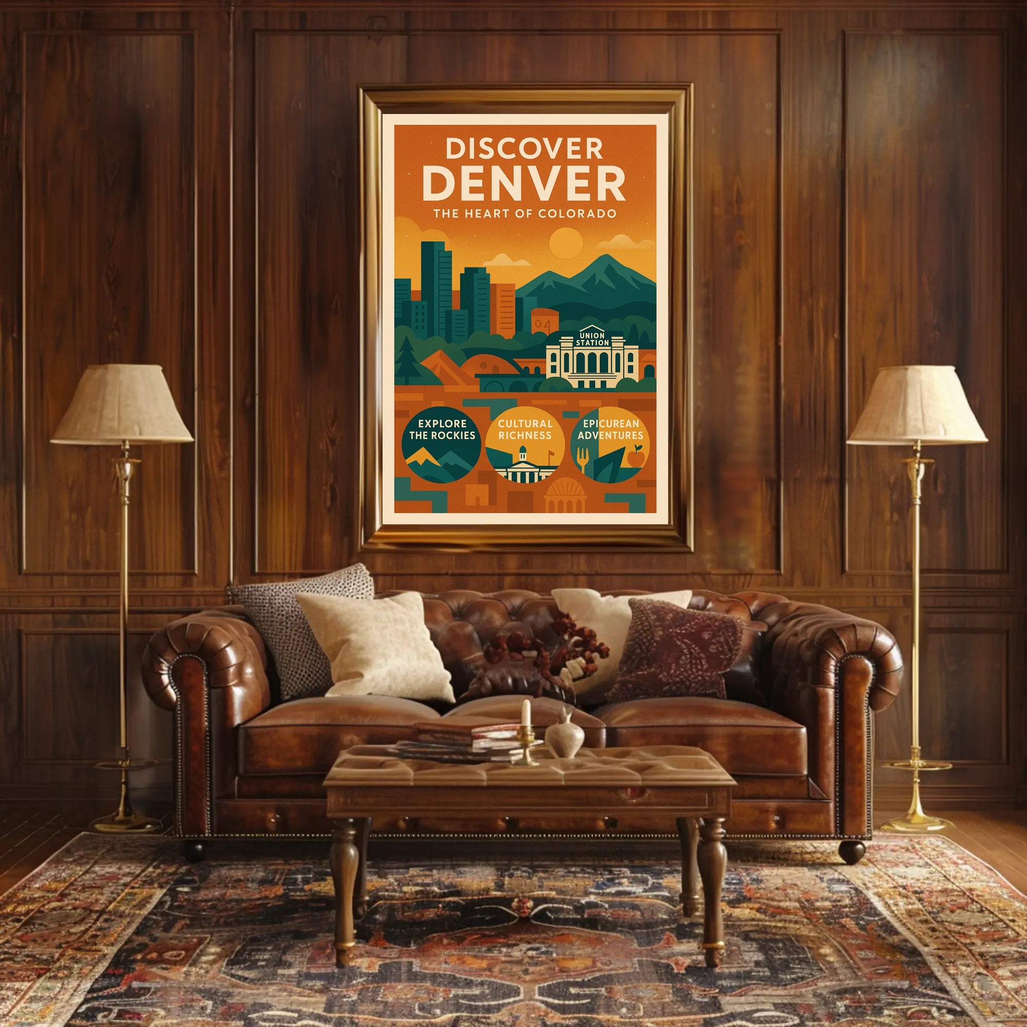 Discover Denver The Heart of Colorado Poster PosterGoat