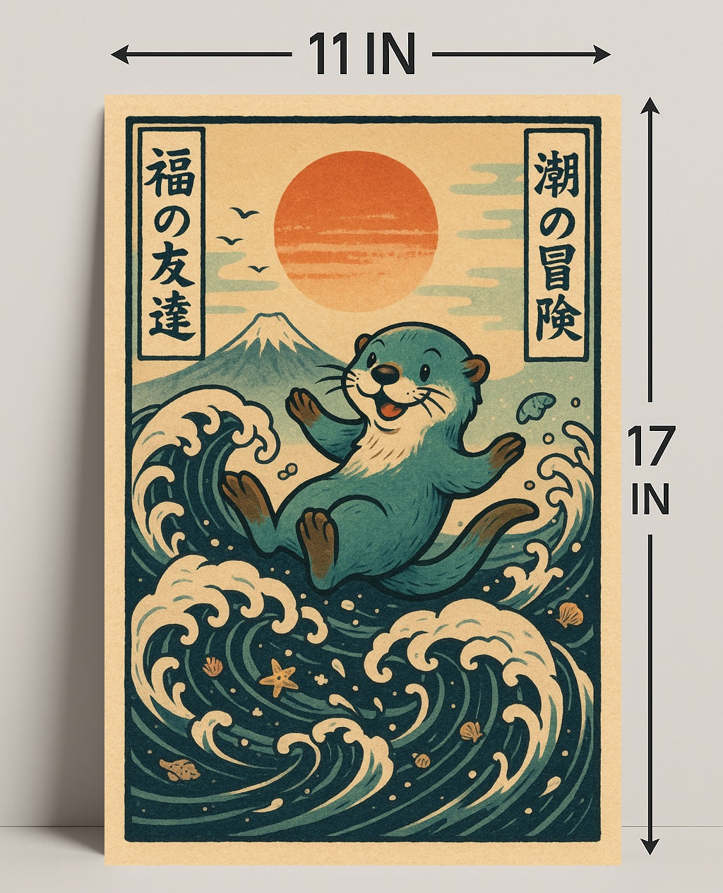 Otters Ocean Adventure Poster PosterGoat