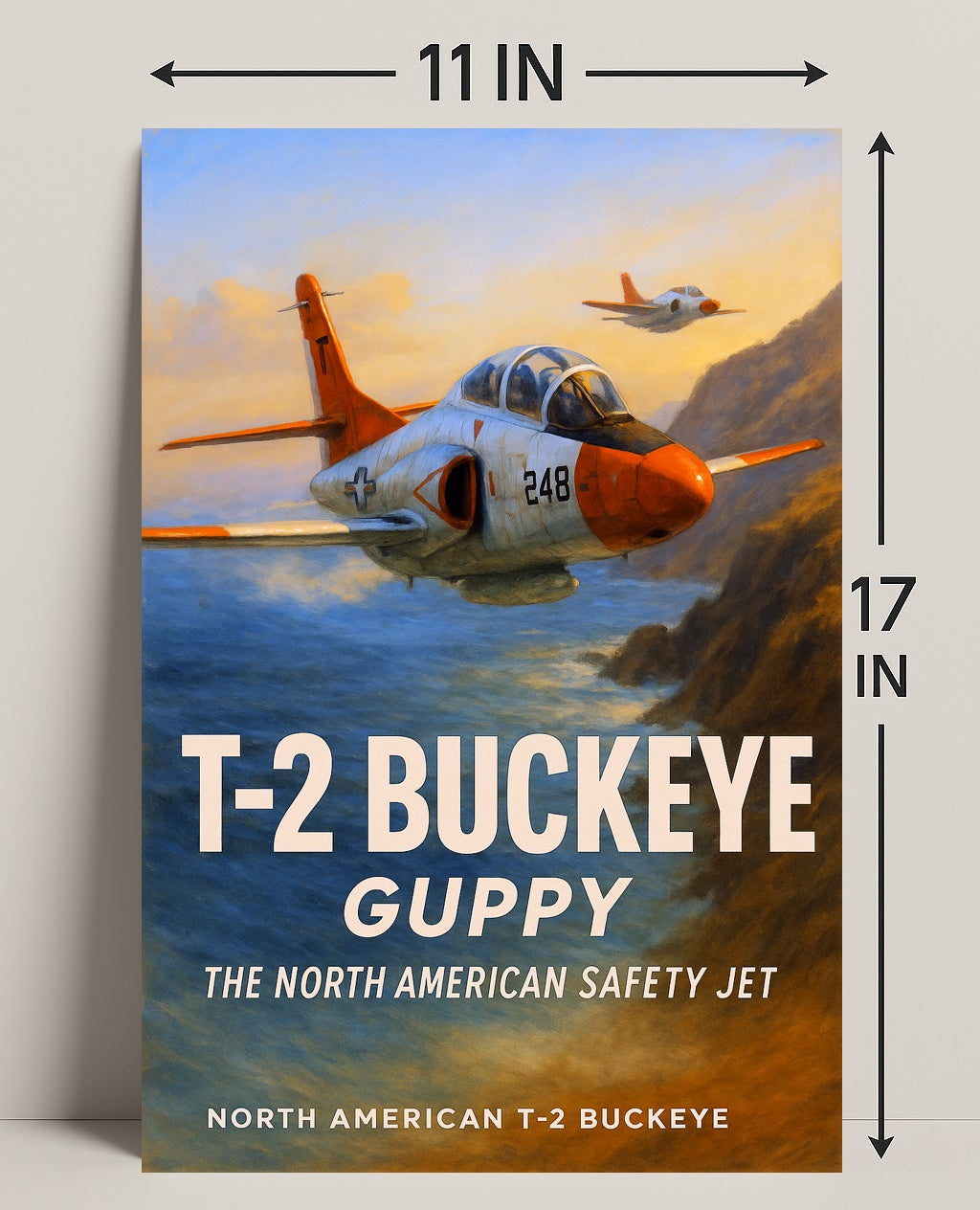 T-2 Buckeye The North American Safety Jet Poster PosterGoat