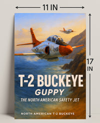 T-2 Buckeye The North American Safety Jet Poster PosterGoat