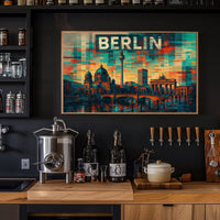 Berlin Skyline Art Poster