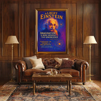 Albert Einstein Imagination and Relativity Poster