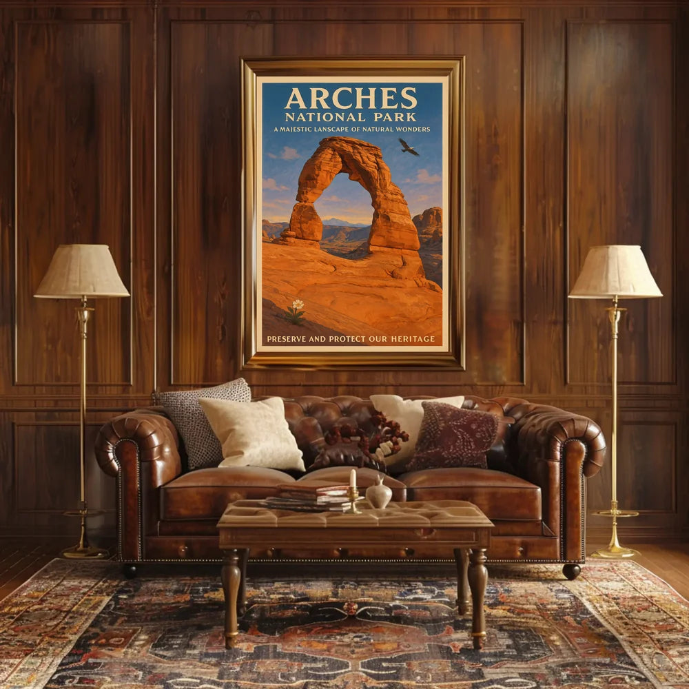 Arches National Park Majestic Landscape Poster