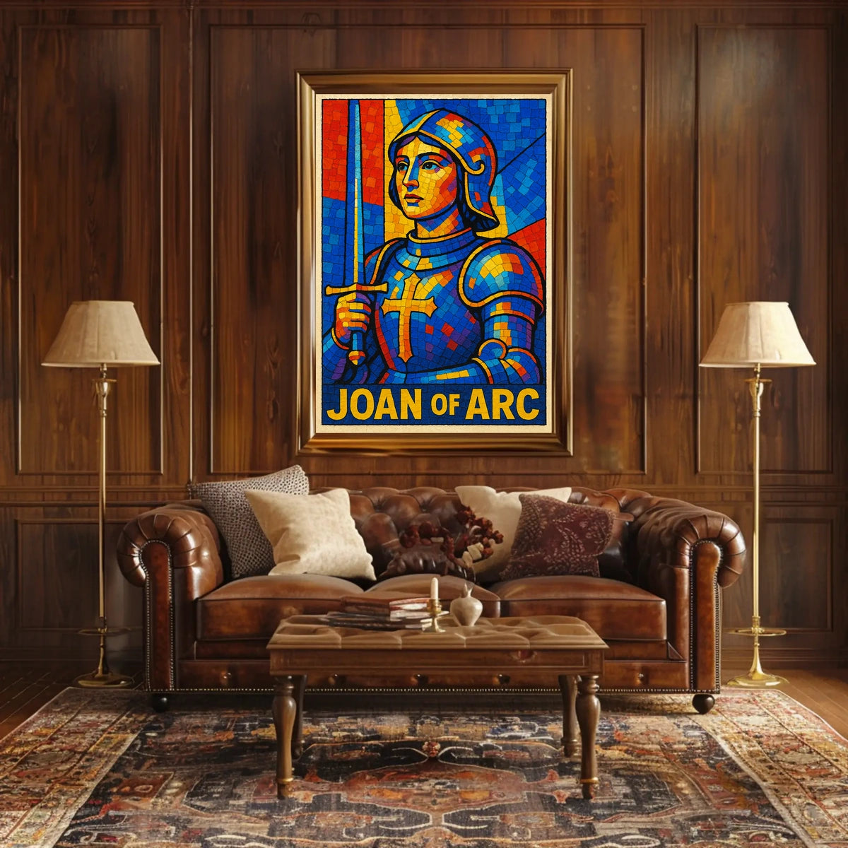 Joan Of Arc A Stained Glass Tribute Poster