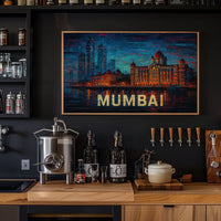 Mumbai Skyline Art Poster