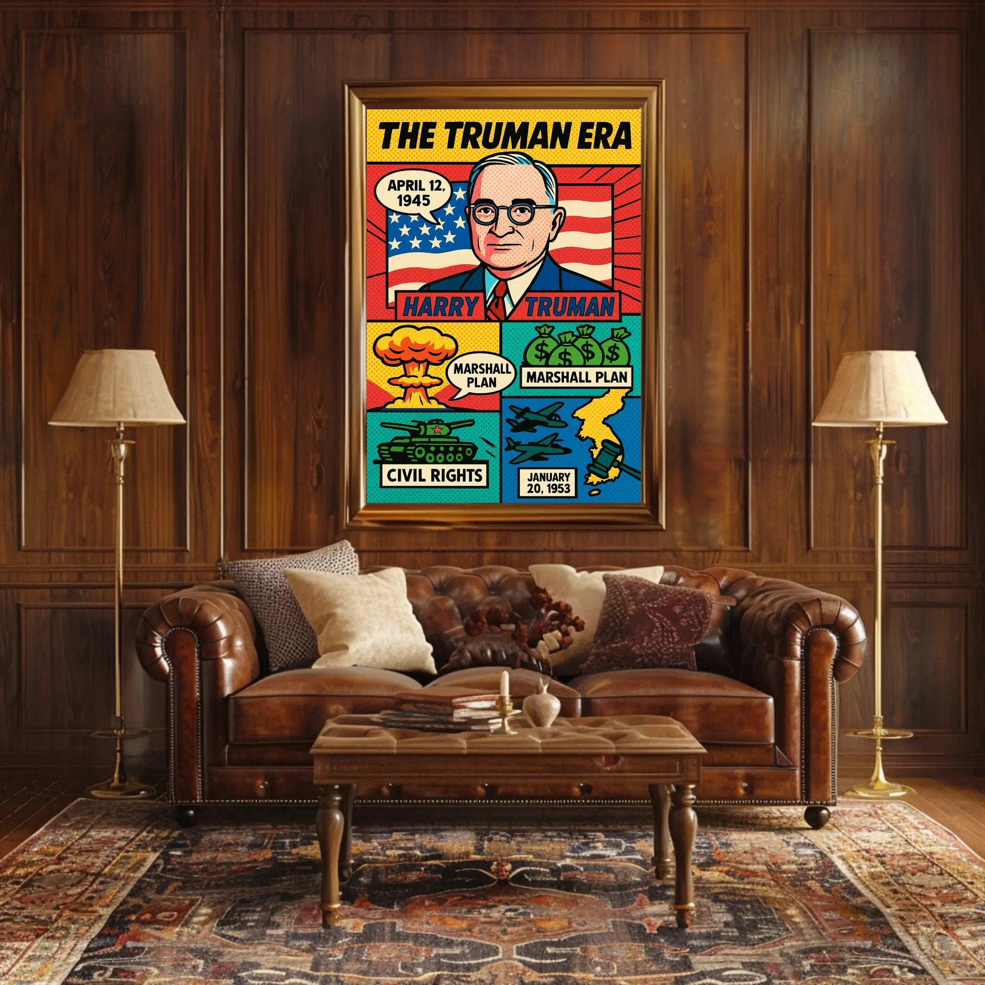 Harry Truman 33rd President Poster PosterGoat