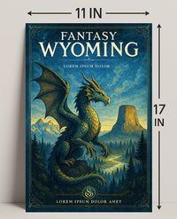 Fantasy Wyoming Poster PosterGoat