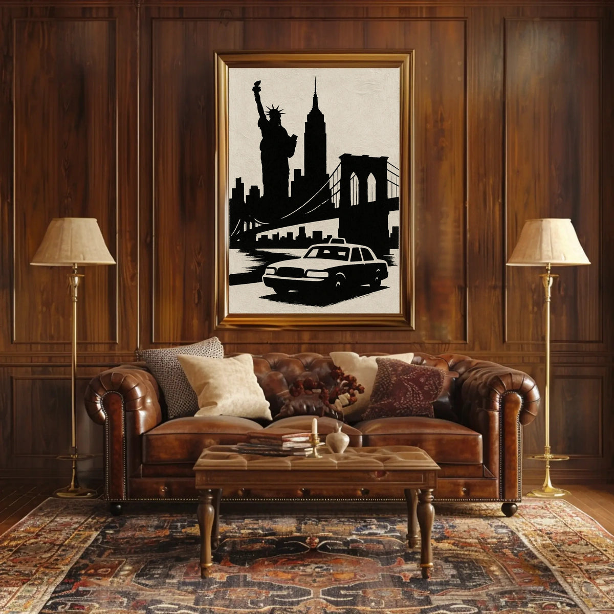 Iconic New York Silhouette Poster