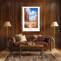 Monument Valley Majestic Landscape Travel Poster PosterGoat