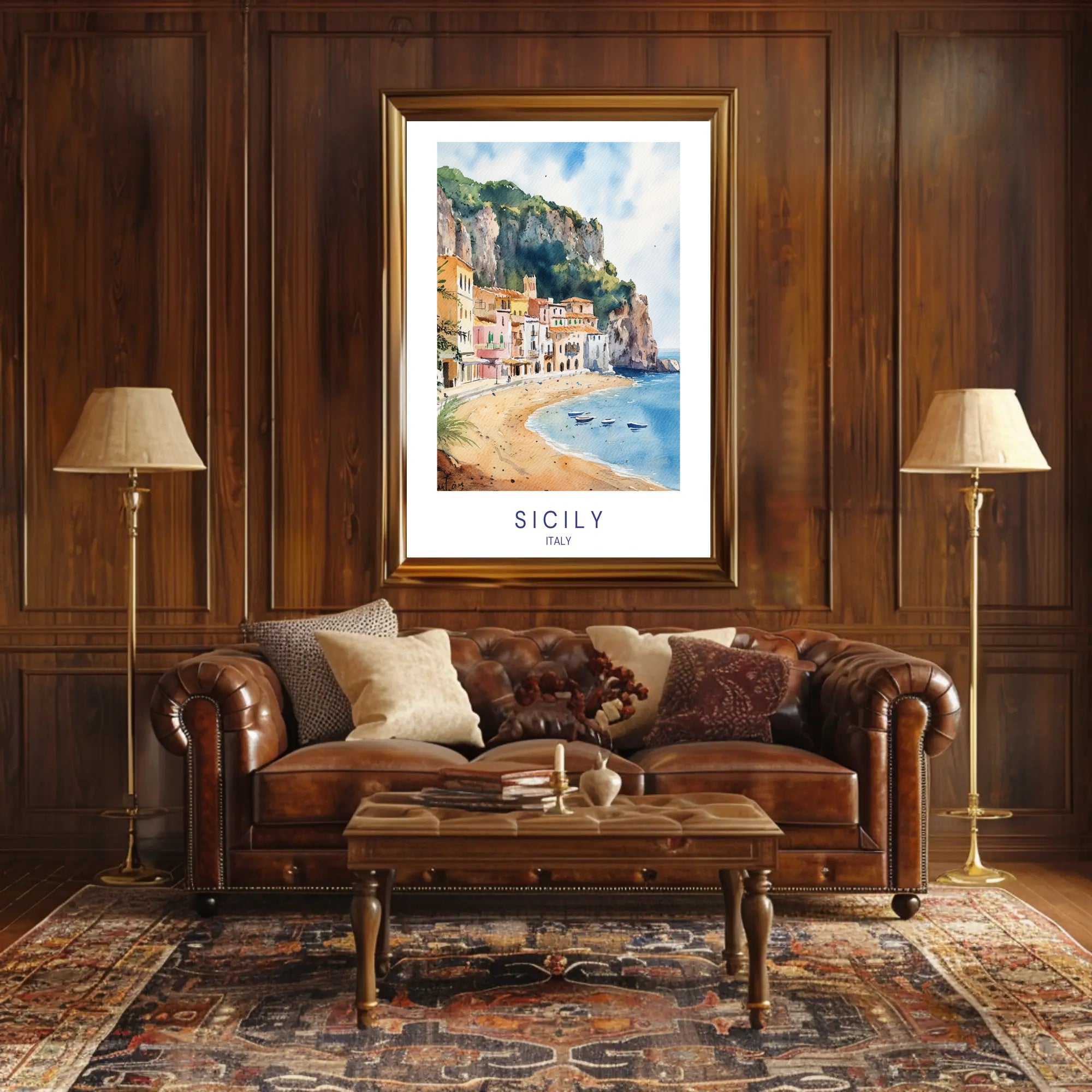 Scenic Sicily Poster PosterGoat