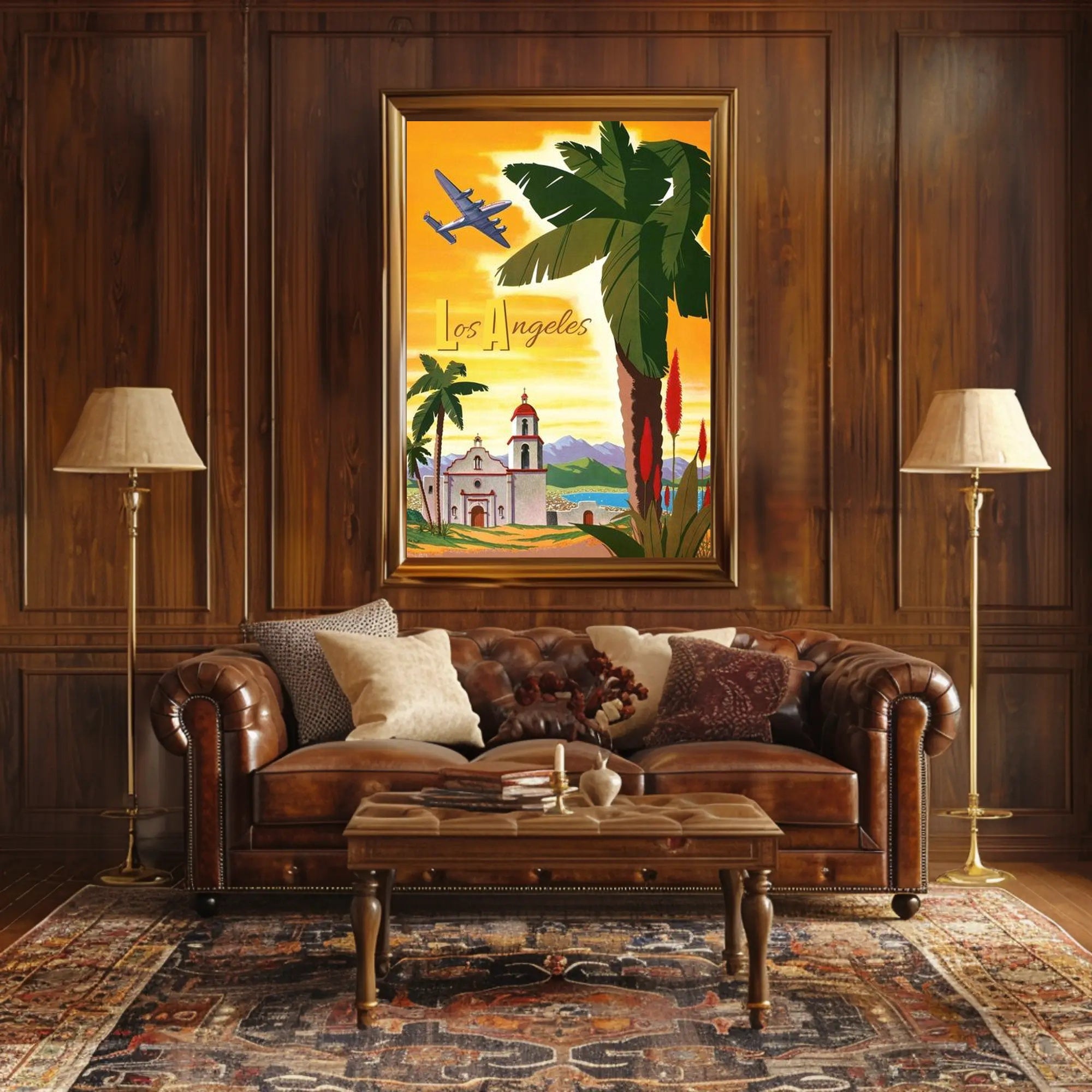 Vintage Los Angeles Travel Poster