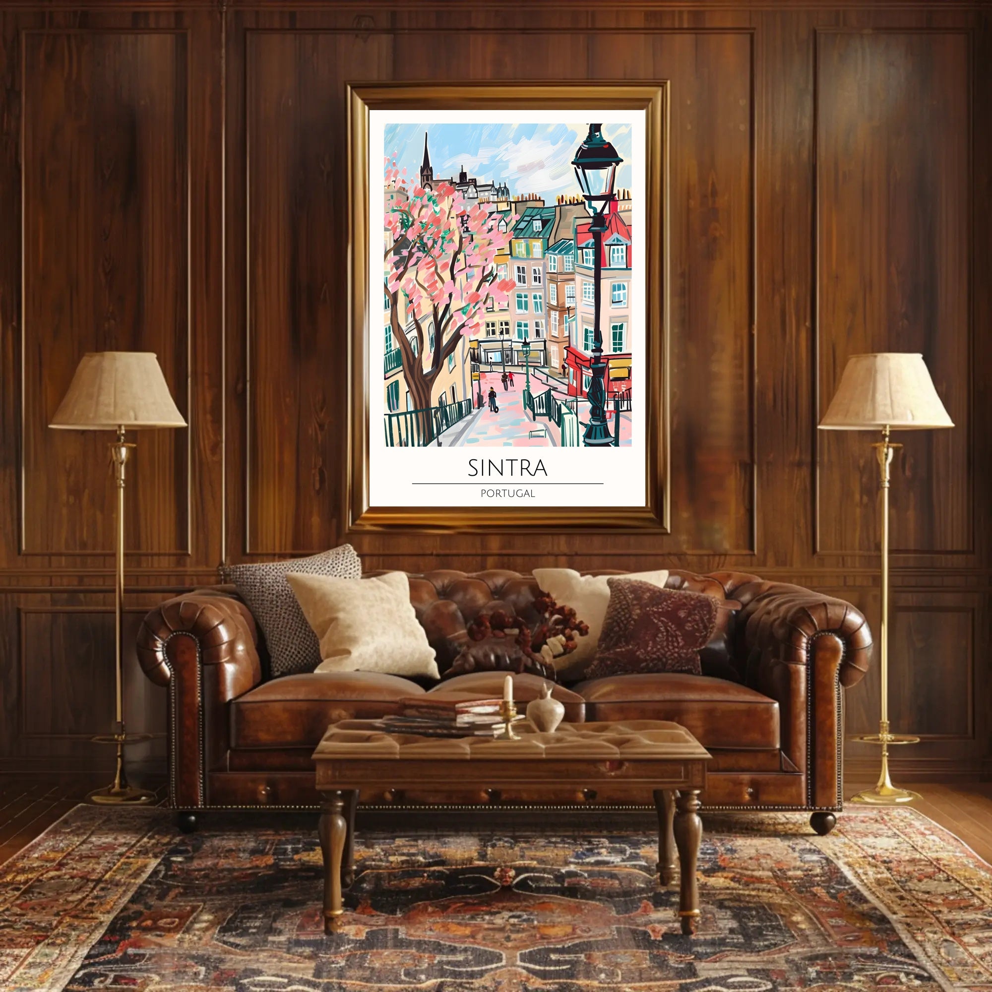 Charming Streets of Sintra Poster PosterGoat