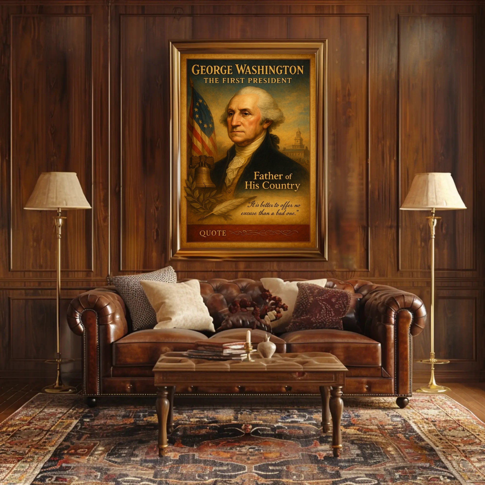 George Washington The First President Poster PosterGoat
