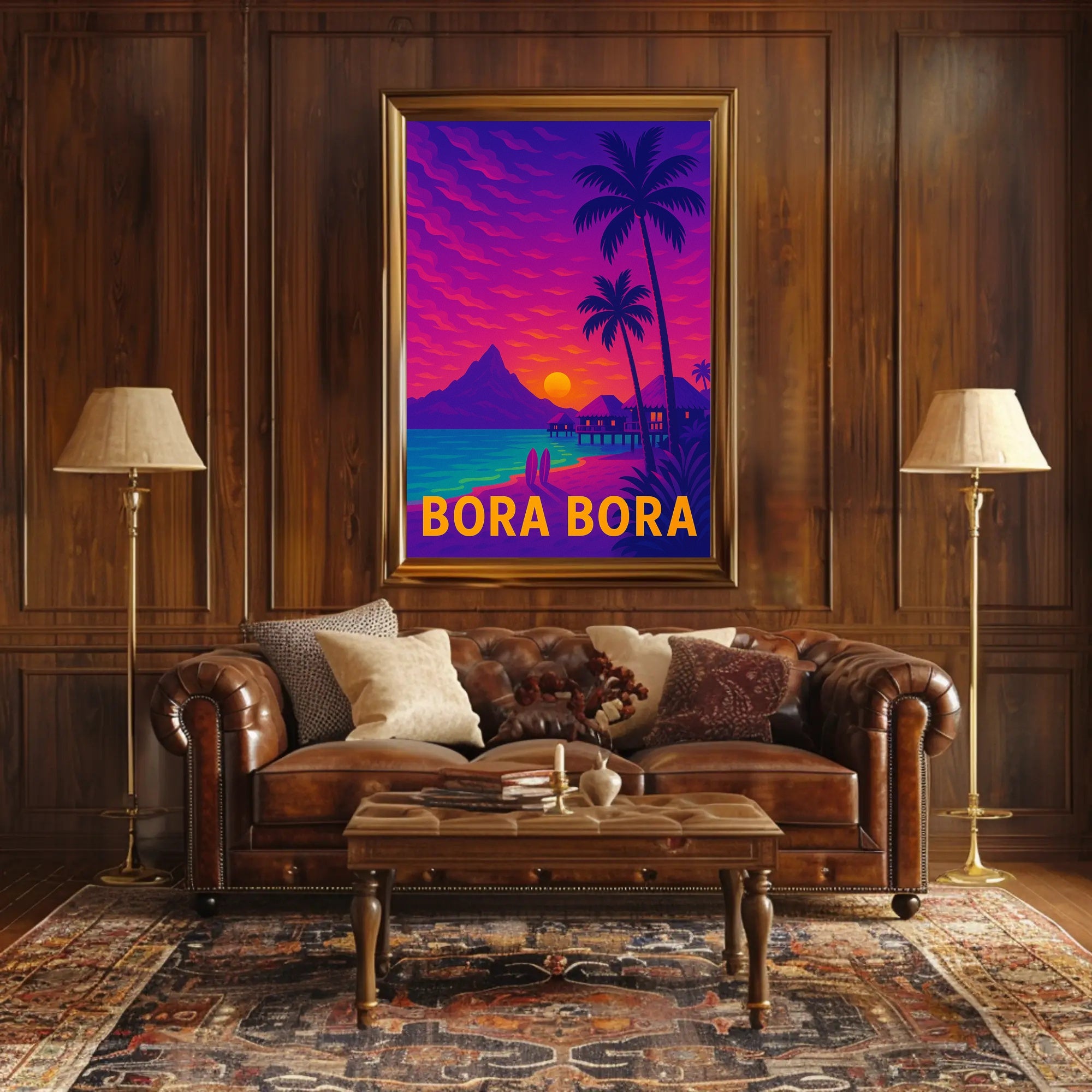 Bora Bora Tropical Paradise Escape Travel Poster PosterGoat