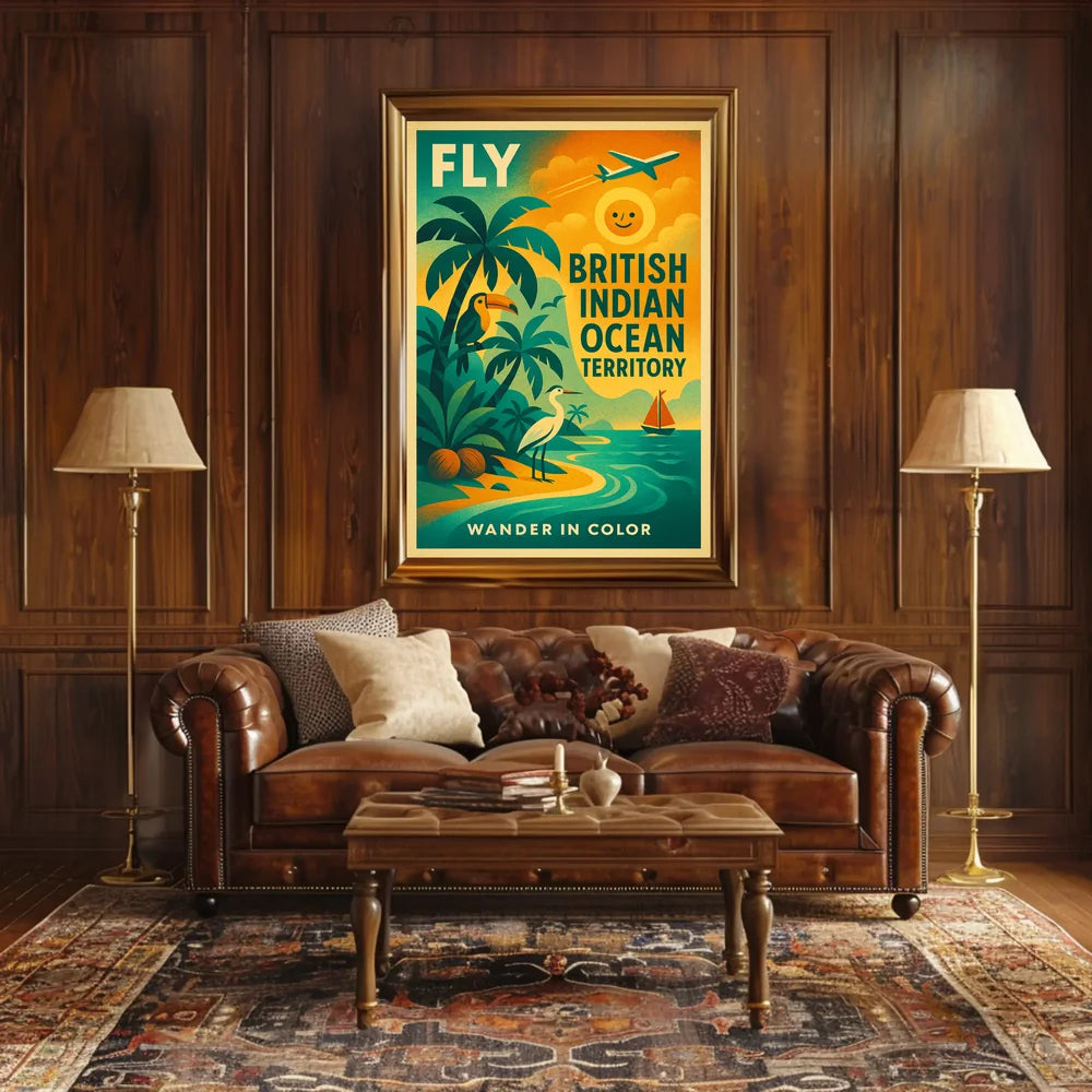 Wander in Color British Indian Ocean Territory Travel Poster PosterGoat