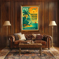 Wander in Color British Indian Ocean Territory Travel Poster PosterGoat