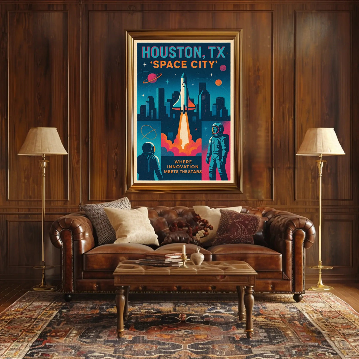 Space City Houston, TX Poster