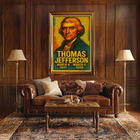 Thomas Jefferson Vintage Patriotic Collector Poster