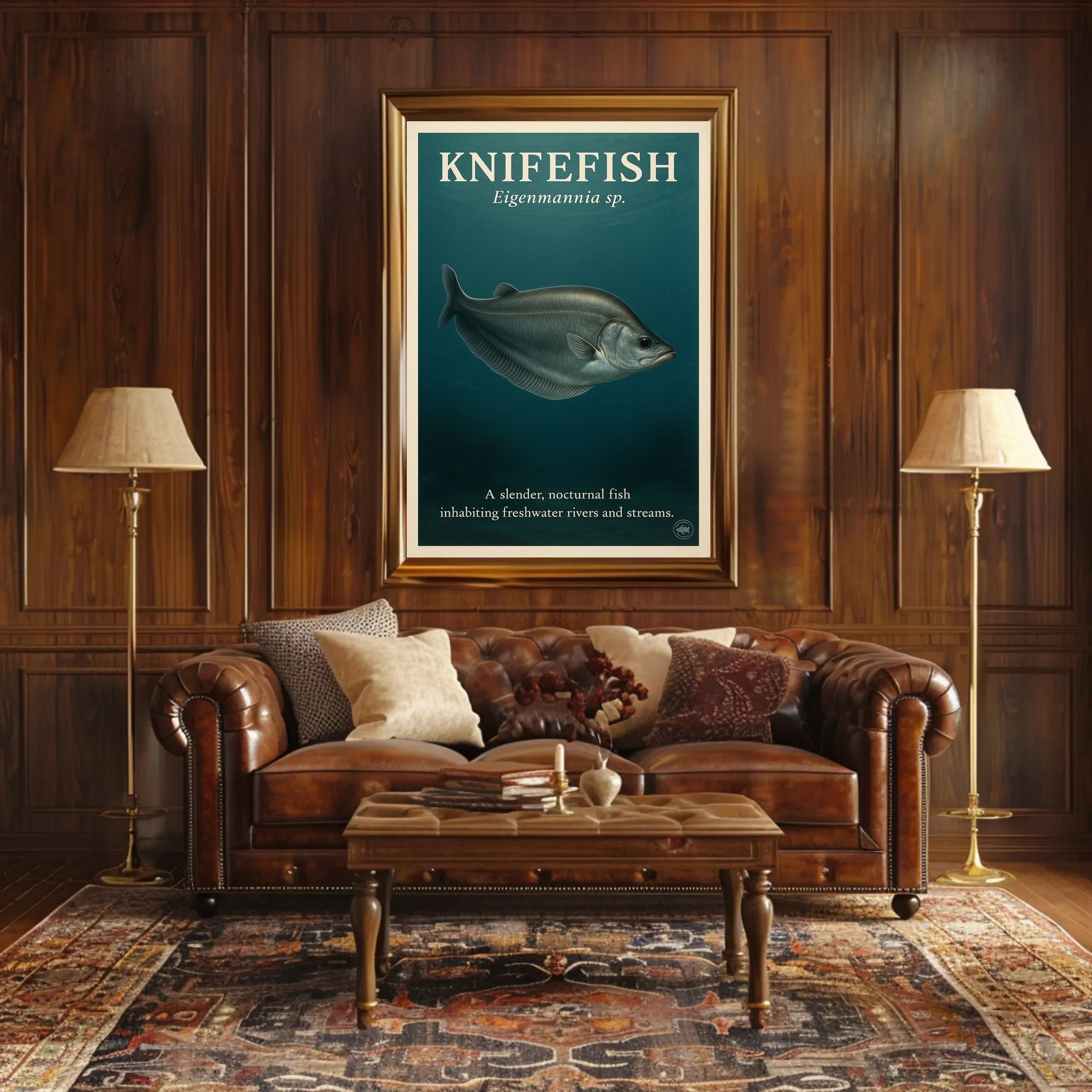 Knifefish Eigenmannia sp Poster PosterGoat