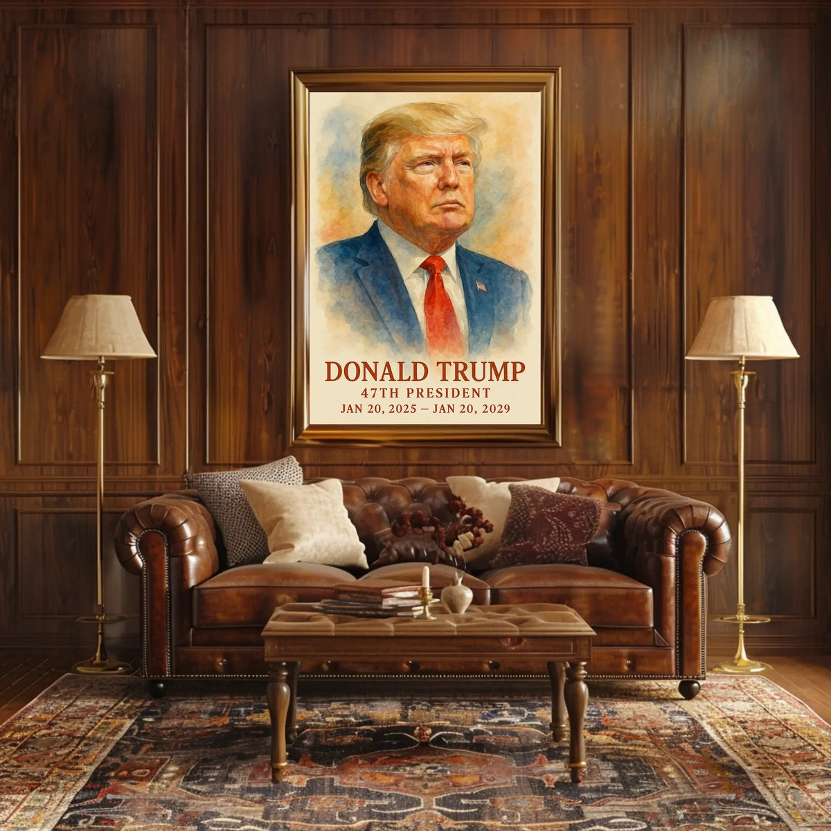 Visionary in Command Donald Trump Poster