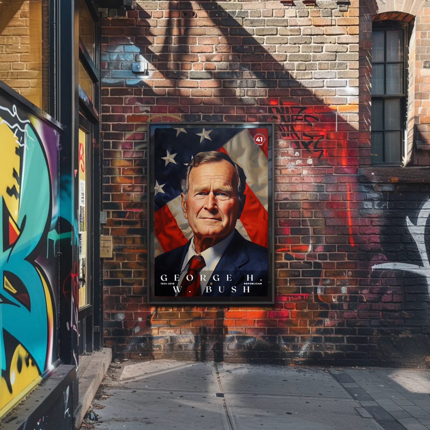 George Bush 41st President Of The United States Portrait