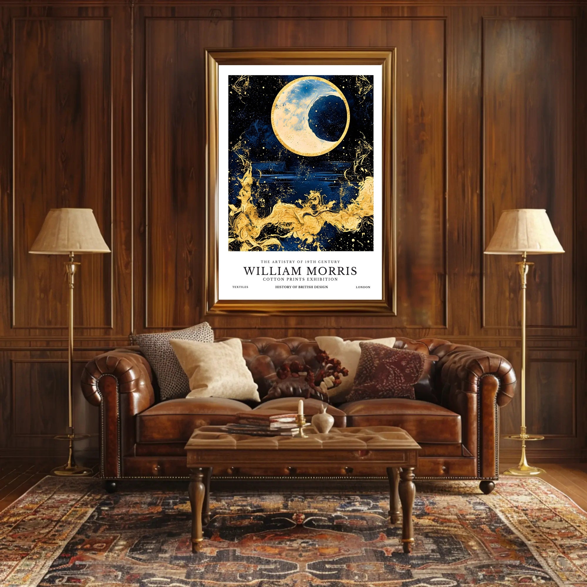 William Morris Cotton Prints Exhibition Poster