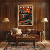 Vibrant New York City Poster