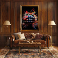 Dynamic Automotive Art Poster PosterGoat