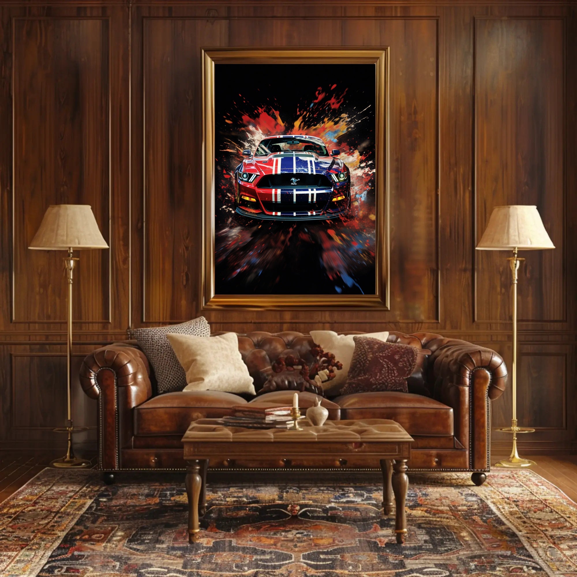 Dynamic Automotive Art Poster PosterGoat