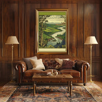 Serene River Valley Poster