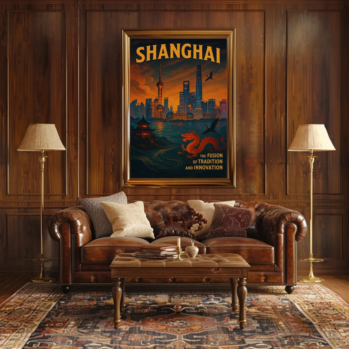 Shanghai The Fusion Of Tradition And Poster