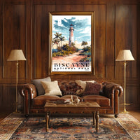 Biscayne Watercolor Wall Art Poster