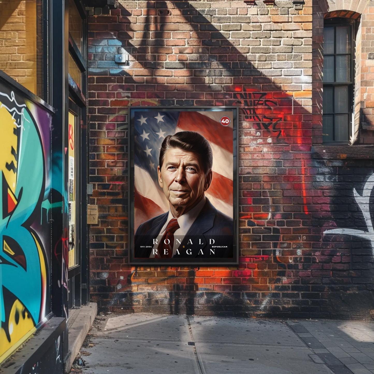 Ronald Reagan 40th President Of The United States Portrait