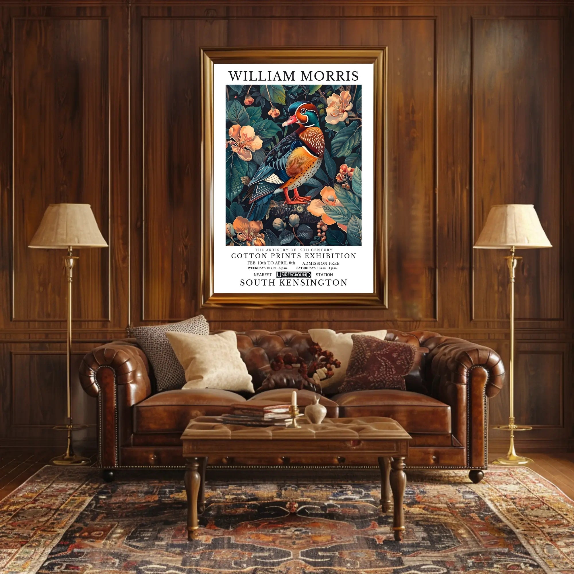 The Artistry of Cotton Prints Exhibition Cultural Poster