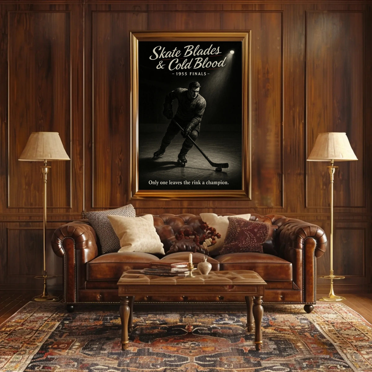 Skate Blades Cold Blood 1955 Finals Poster