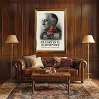 Franklin D. Roosevelt 32nd President of the United States Reflections Poster