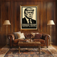 Trump Presidency Scenic Retro Patriotic Collector Poster