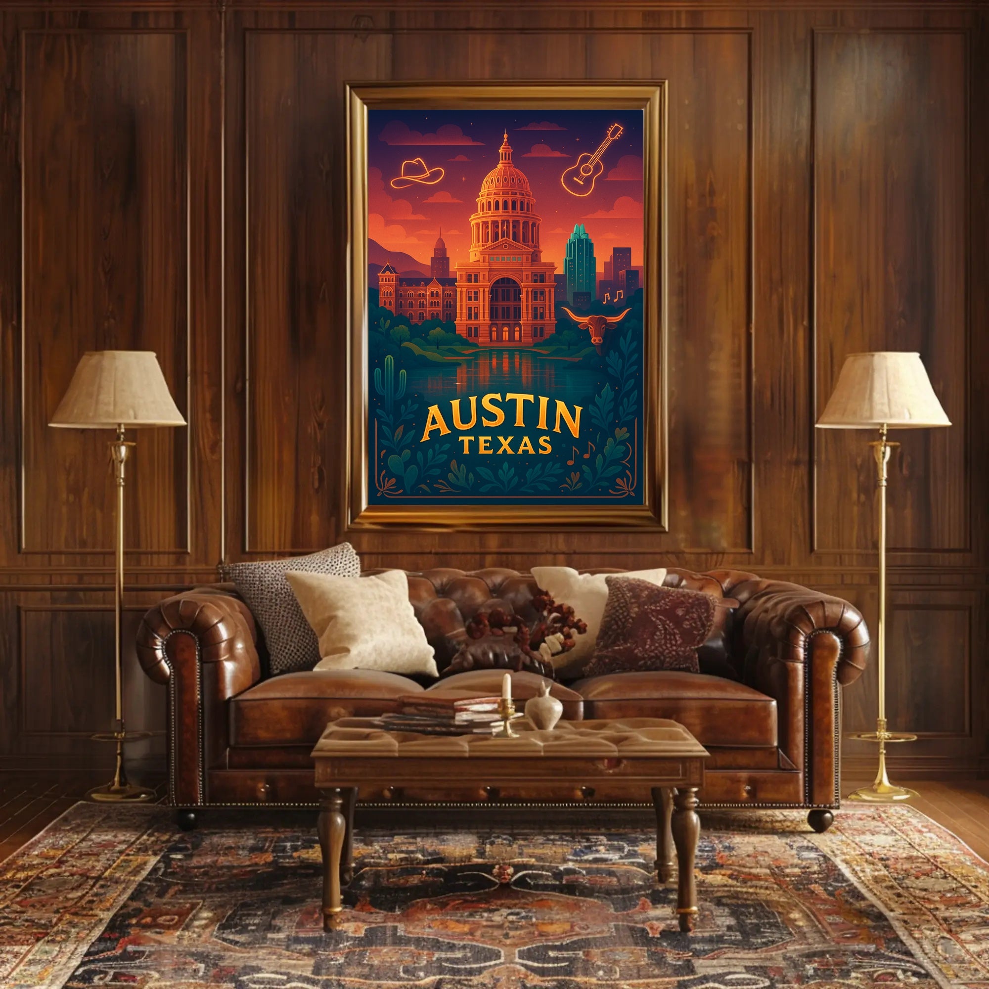 Vibrant Austin Cityscape Poster