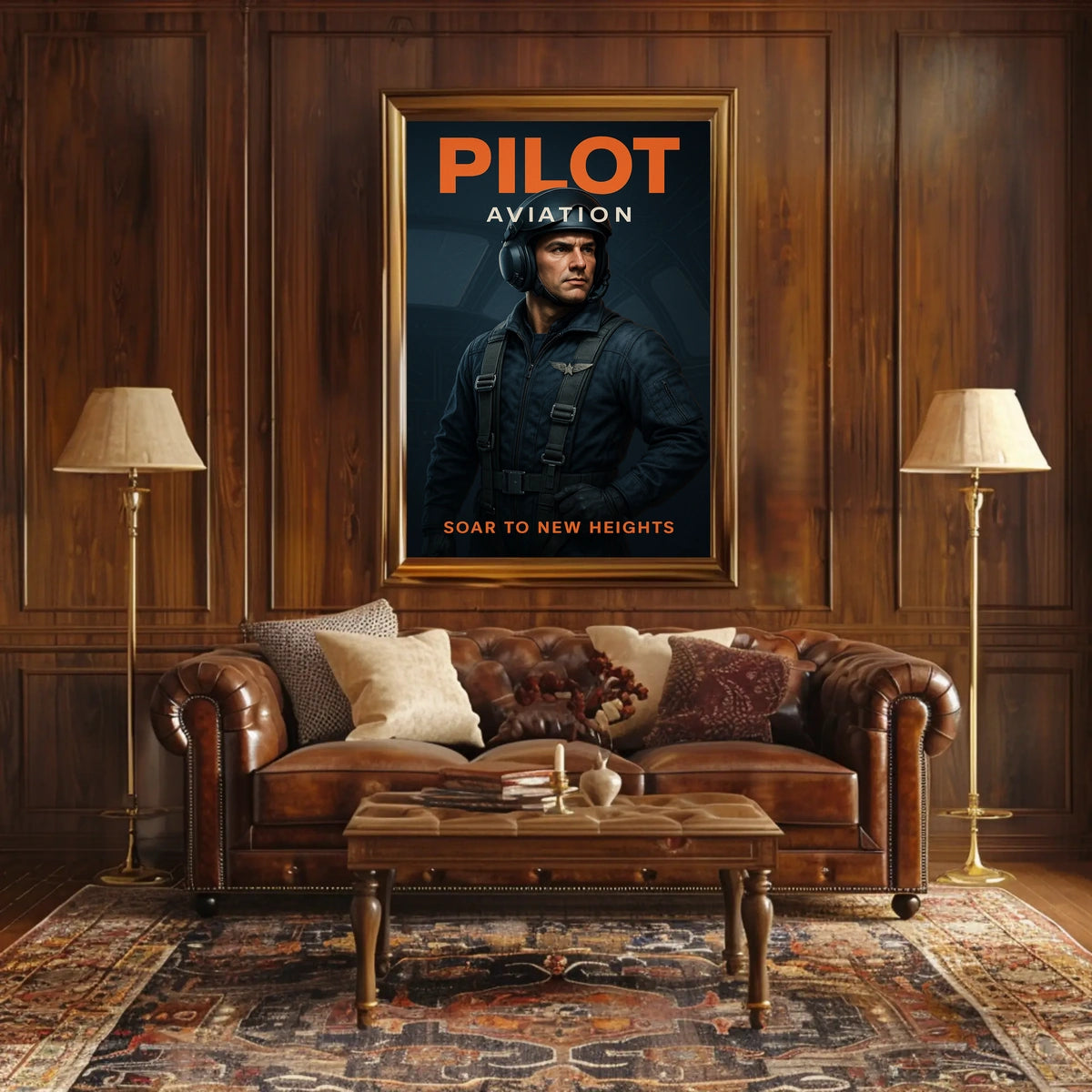 Pilot Aviation Soar to New Heights Poster