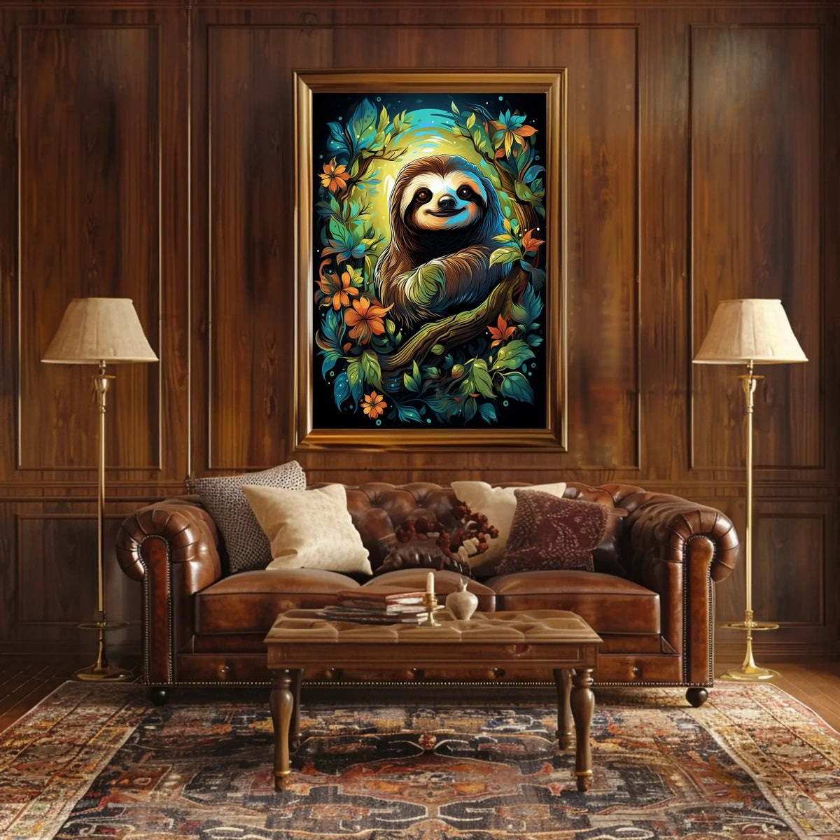Enchanted Sloth In Nature Poster