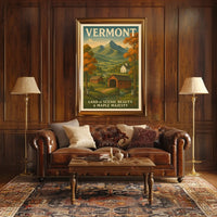 Vermont Land of Scenic Beauty Poster