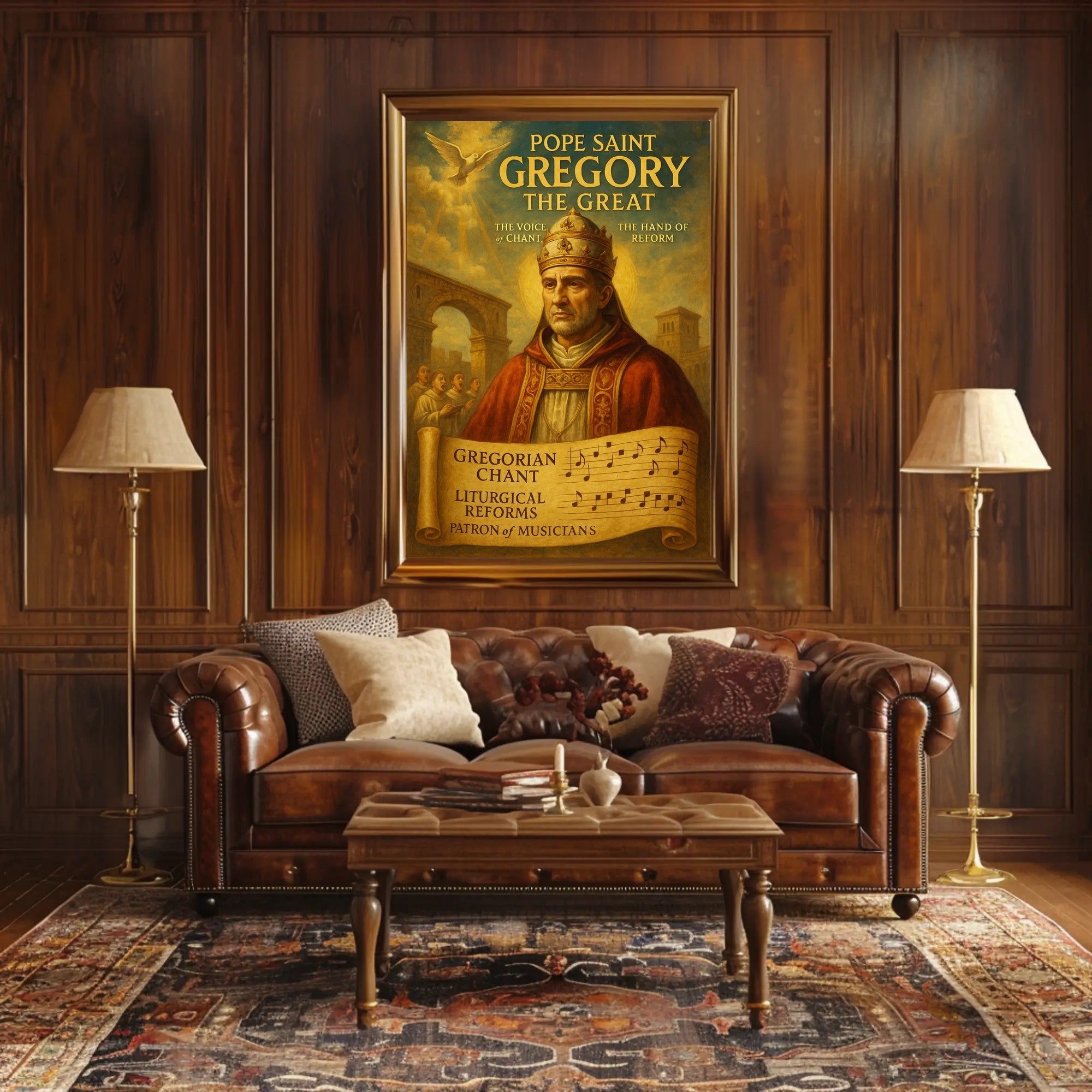 Pope Saint Gregory the Great Poster PosterGoat