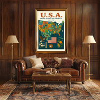United States Of America Est. 1776 Poster