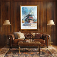 Traditional Korean Architecture Poster PosterGoat