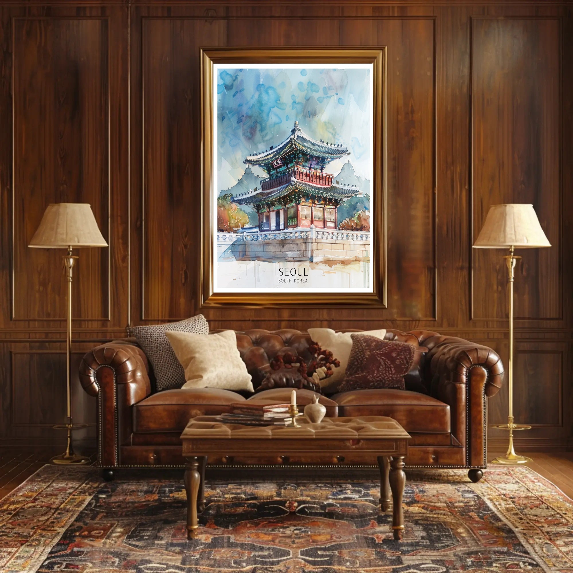 Traditional Korean Architecture Poster PosterGoat