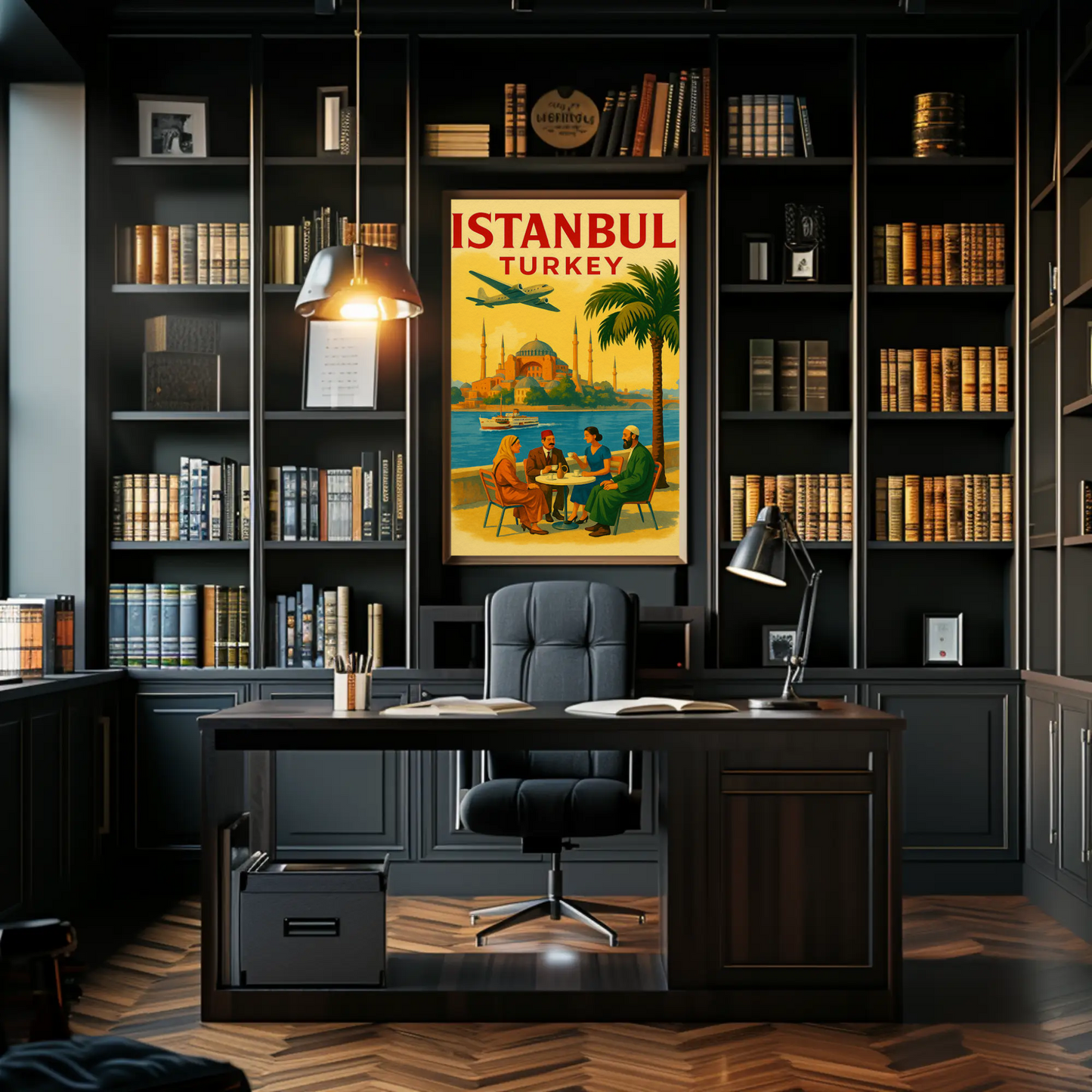 Istanbul Turkey Hagia Sophia Vintage Poster