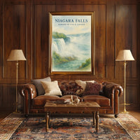 Niagara Falls Watercolor Dreamland National Park Poster